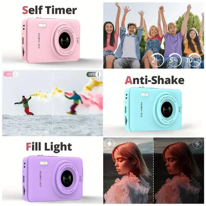 1080P Point & Shoot Camera, Auto Focus, 16x Zoom, 32GB Card, Compact Digital Camera for Teens & Beginners