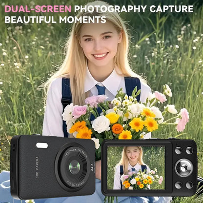 1080P Point & Shoot Camera, Auto Focus, 16x Zoom, 32GB Card, Compact Digital Camera for Teens & Beginners