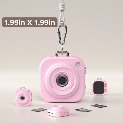 Mini 1080P Digital Camera, Y2K Pocket Vlog Camera with 32GB SD & Key Clip – Teens Portable Photography