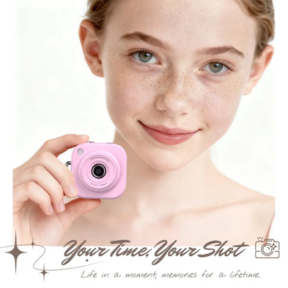Mini 1080P Digital Camera, Y2K Pocket Vlog Camera with 32GB SD & Key Clip – Teens Portable Photography